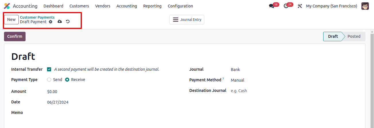 Fill the Data in Fields