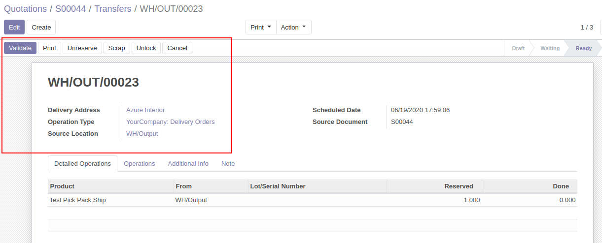 Warehouse In Odoo 13 