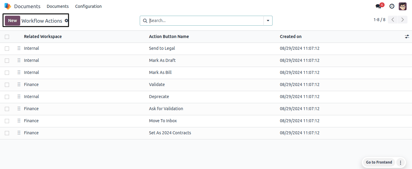 Workflow Actions