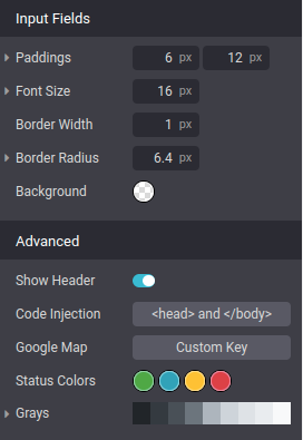 Input Fields