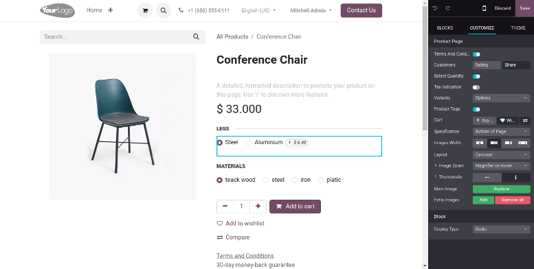 Conference Chair Leg (Product)