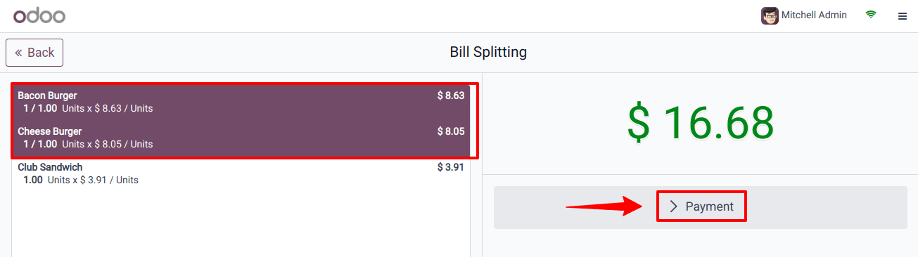 Bill split Payment