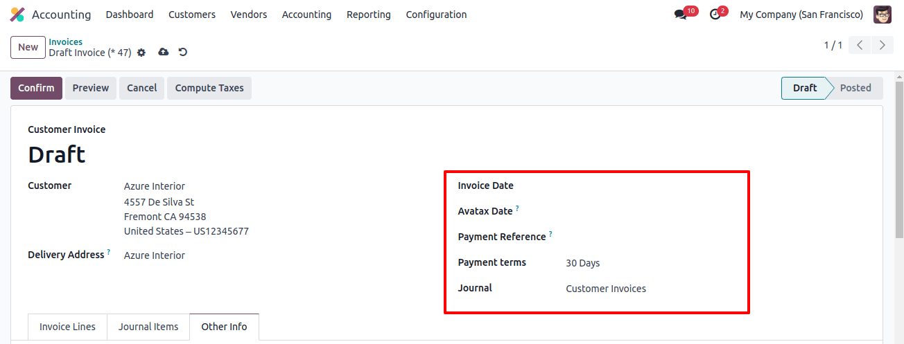 Invoice Date