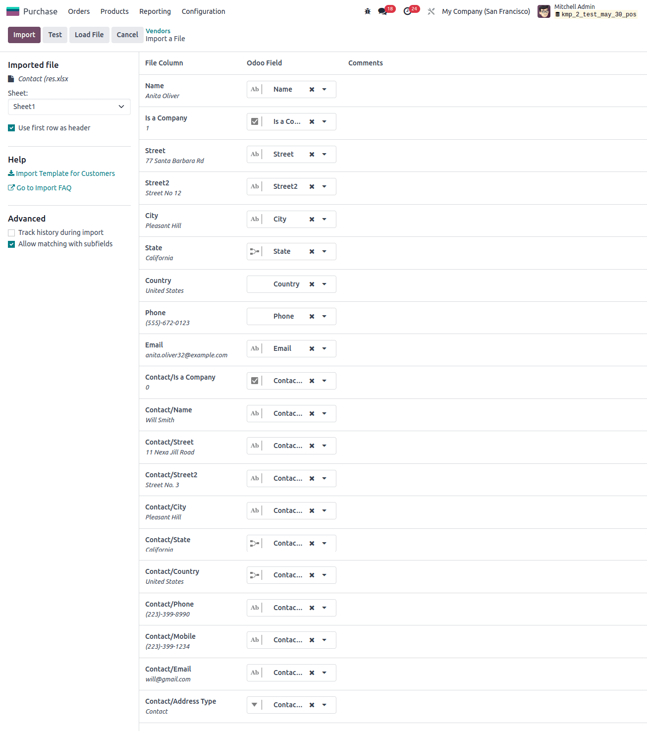 Spreadsheet Divided by Column