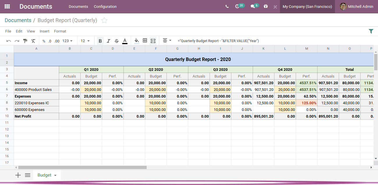 Spread-sheet Reporting In Odoo 14