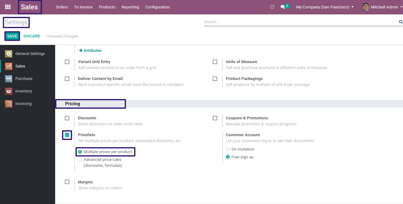 Check the Pricelist In Odoo 13