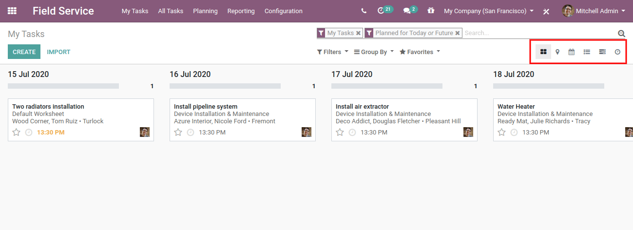 Field Service Task In Odoo Field Service Task In Odoo