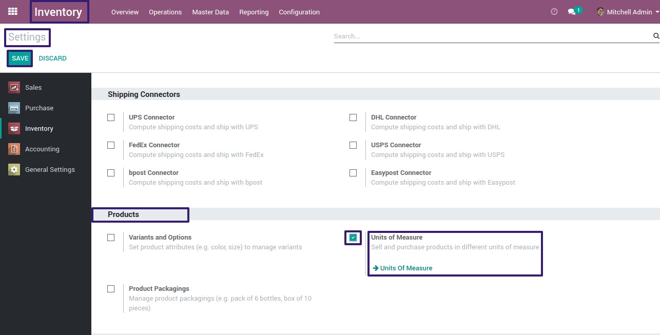 Units Of Measures Configuration In Odoo 12