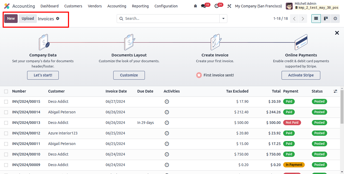 Create a New Invoice