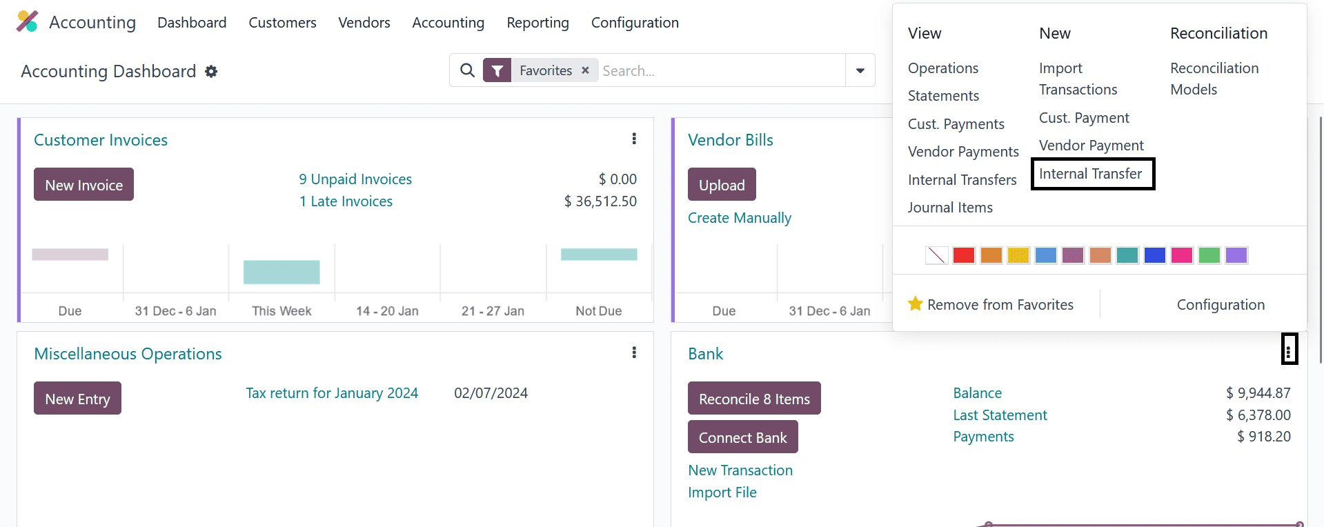 Bank Internal Transfer