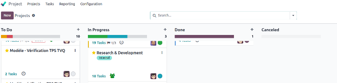 Kanban view and sticky Headers