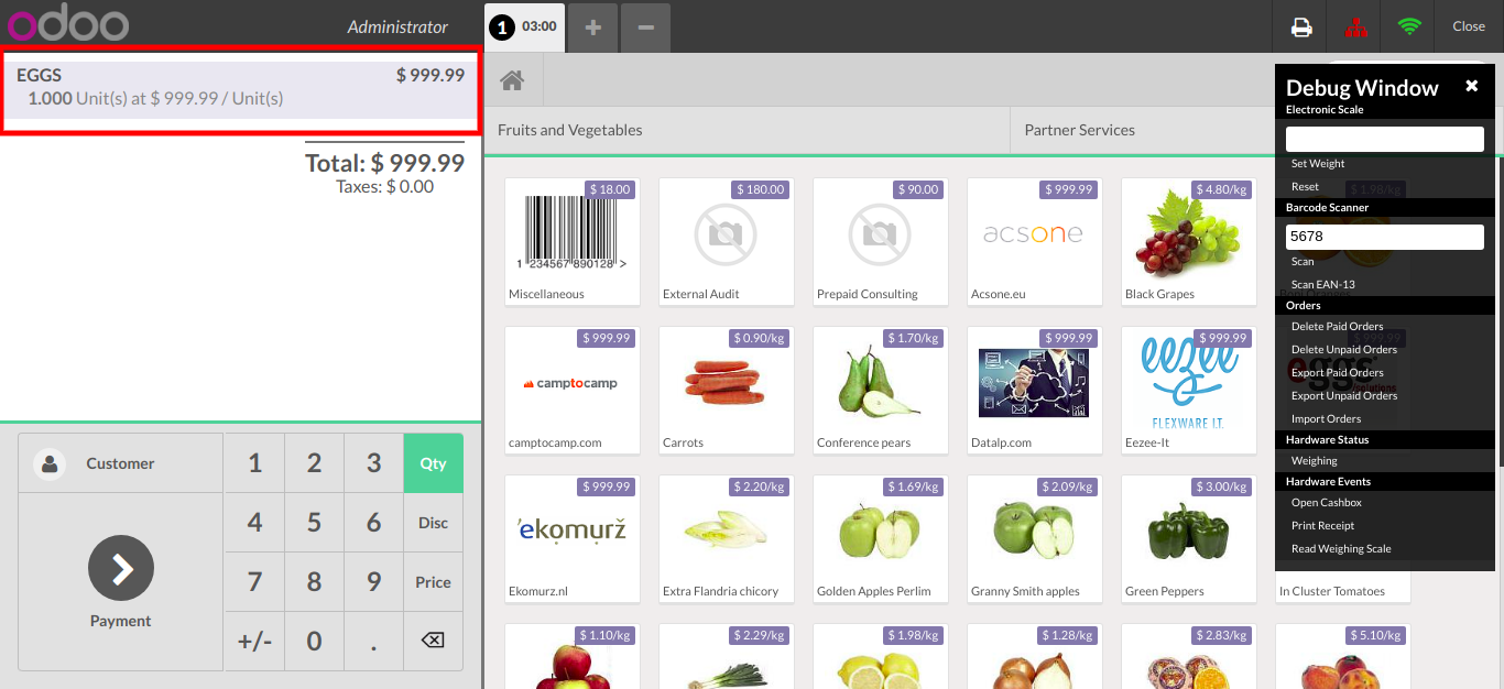 Added Product in Pos Screen In Odoo