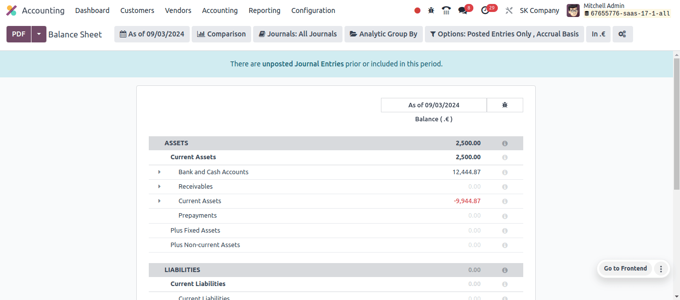 Balance Sheet