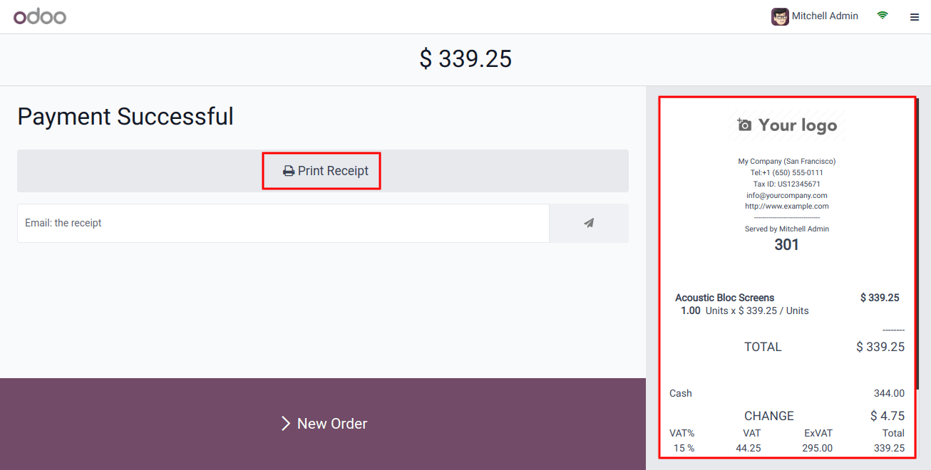 POS Print Receipt