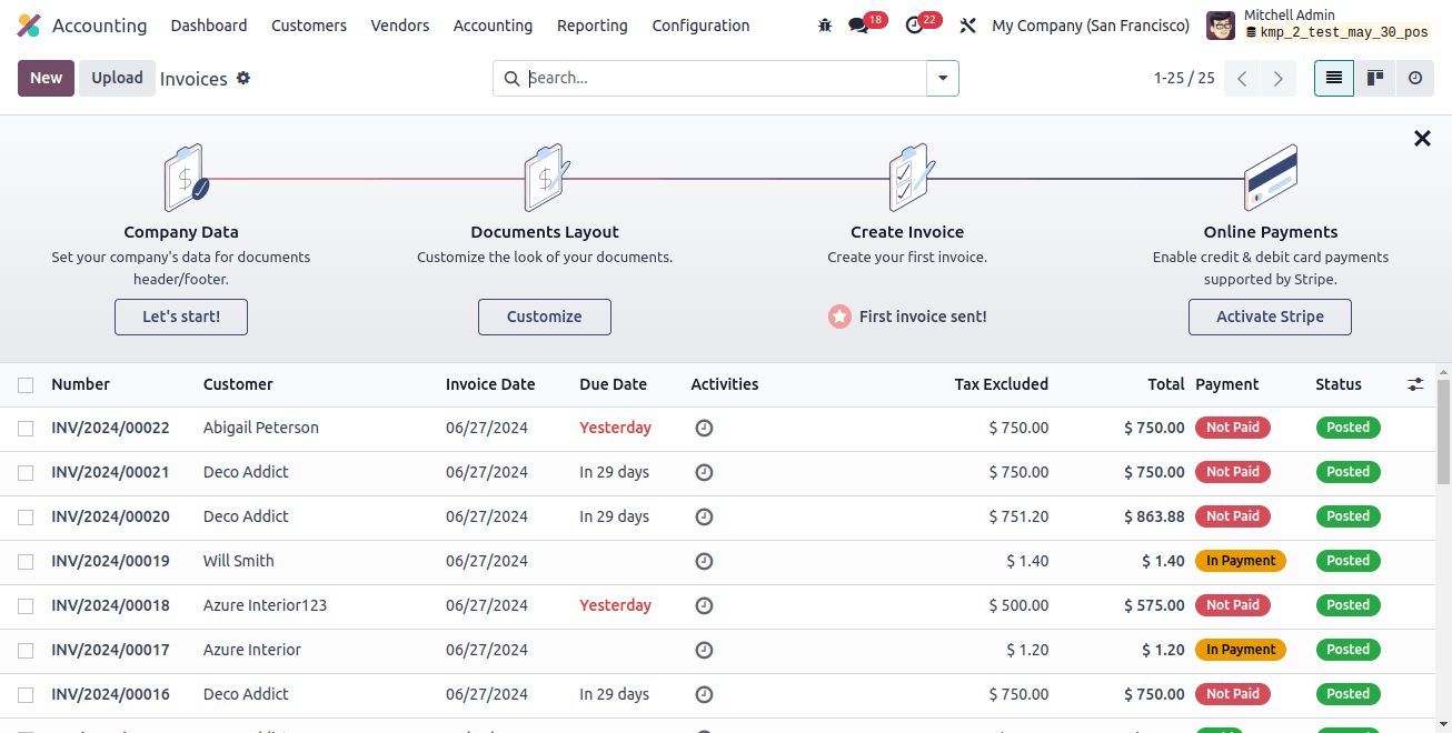 Goto Invoices